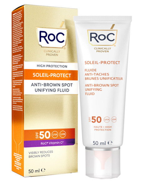 Roc solare viso 50 a/macchie