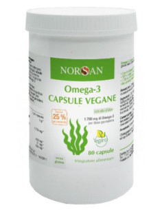 Norsan omega 3 vegano 80 capsule