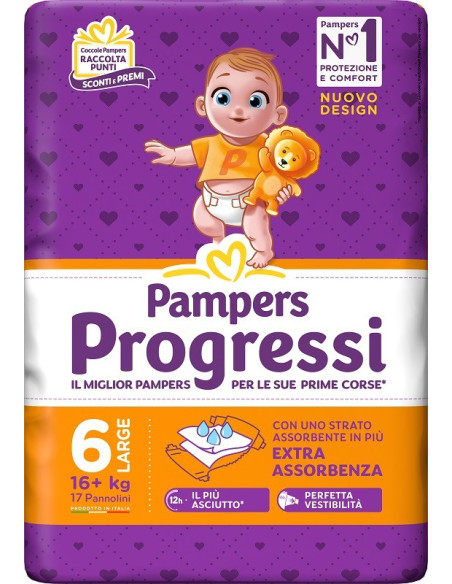 Pampers prog xl 17pz