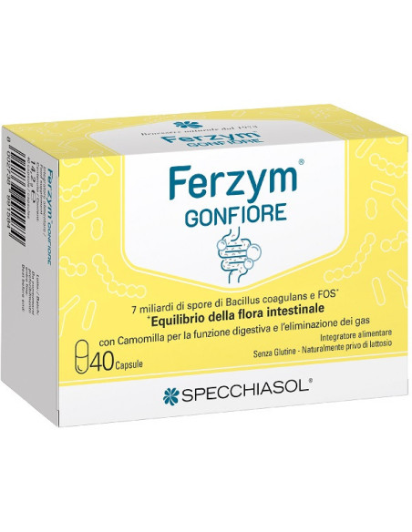 Ferzym gonfiore 40 capsule