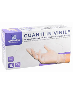 Guanti vinile s polv l 100pz