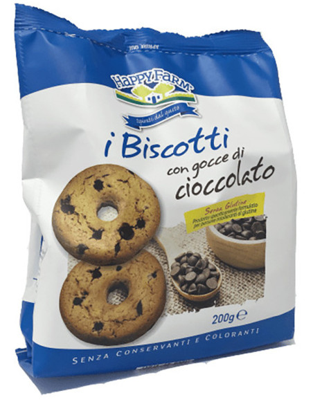 Happy farm bisc gocce ciocc 200g
