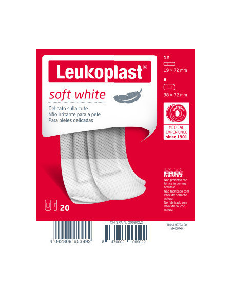 Leukoplast soft white 20pz ass