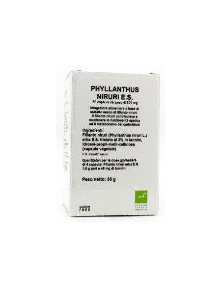 Phyllanthus niruri estratto secco 60 capsule