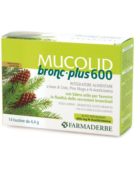 Mucolid bronc 600 plus 14 bustine