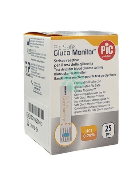 Pic strisce gluco monitor 25pz