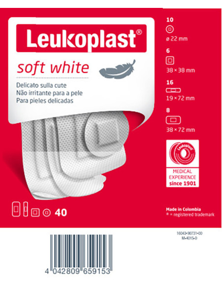 Leukoplast soft white 40pz ass
