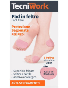 Pad in feltro sagomato 8x6x5cm