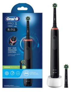 Oralb pro 3 black spazz+2ref