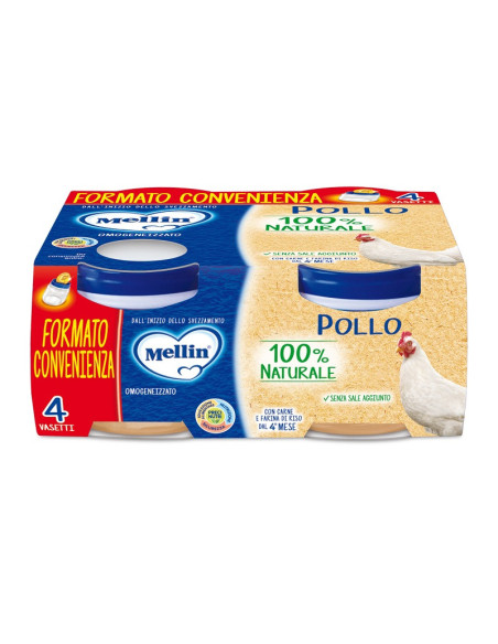 Mellin omog pollo 4x80g