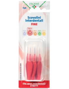 Profar scovolini rosso 0,8 6pz | Clubfarma