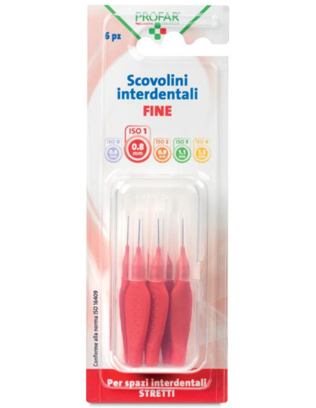 Profar scovolini rosso 0,8 6pz