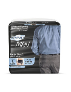 Serenity man pants black m 12p