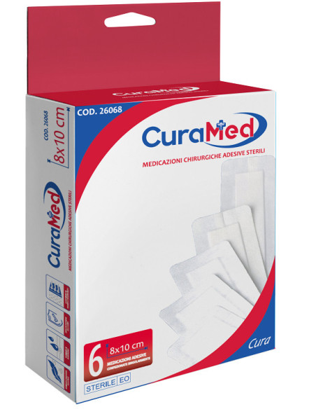 Cura medic garza 8x10cm 6pz