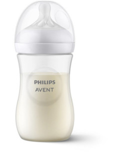 Avent bib nat 3,0 trasp 260ml | Clubfarma