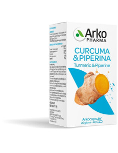 Arko capsule curcuma+piperina 40 capsule
