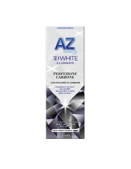 Az 3d white dentif ill carbone
