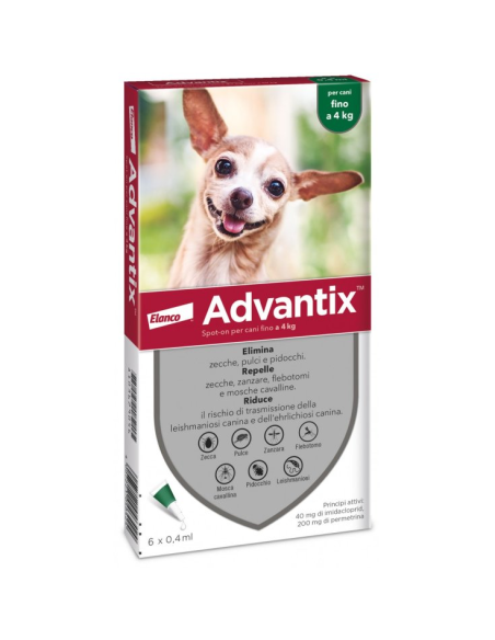 Advantix spot on 6pip 0-4kg