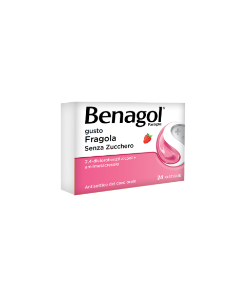 Benagol 24 pastiglie fragola s/z