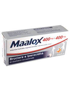 Maalox 40 compresse mast 400mg+400mg | Clubfarma