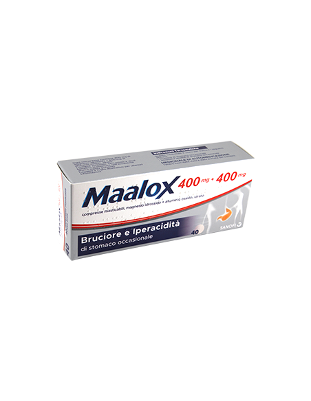Maalox 40 compresse mast 400mg+400mg