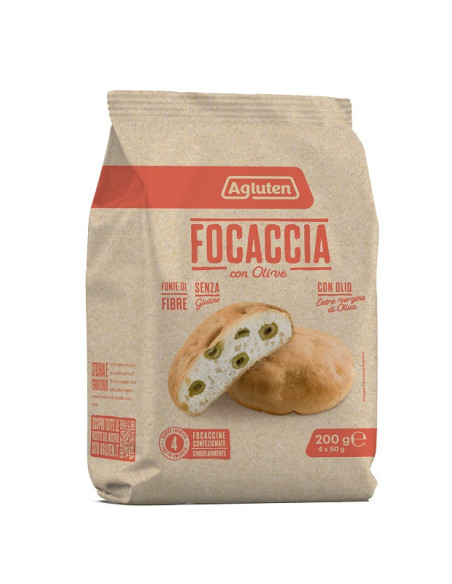 Agluten focaccia olive 200g
