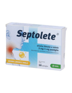 Septolete*16 pastiglie 3 piu 1mg lim mie