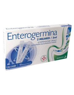 Enterogermina os 10 flaconcini 2mld/5ml | Clubfarma