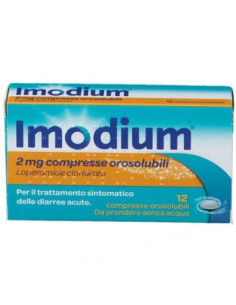 Imodium 12 compresse orosol 2mg