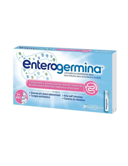 Enterogermina os 10 flaconcini 2mld/5ml