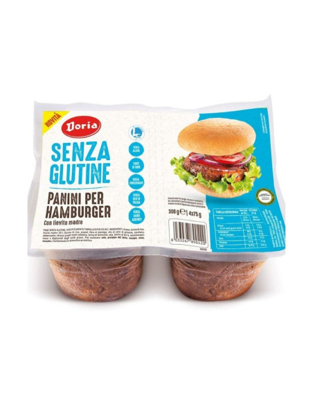 Doria panini hamburger 4x75g