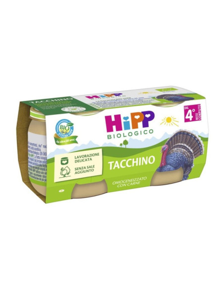 Hipp bio omog tacchino 2x80g