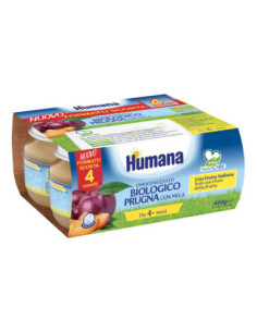 Humana omog prugna bio 4x100g | Clubfarma