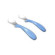 Set 2 cucchiai in silicone blu