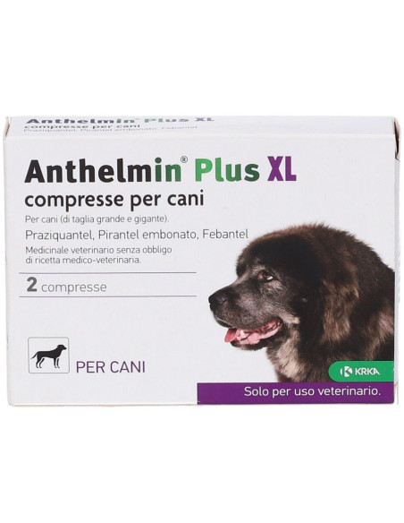 Anthelmin plus xl 2 compresse