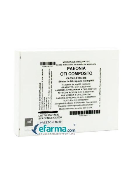 Paeonia oti composto 60 capsule