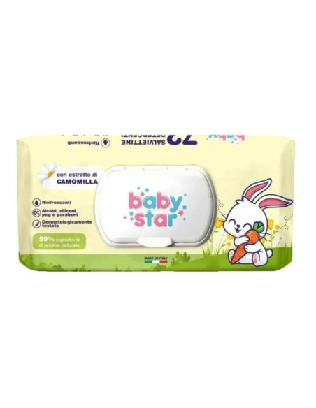 Babystar salv bebe' camom 72pz