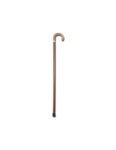 Bastone legno unisex manico curvo gm