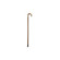 Bastone legno unisex manico curvo gm