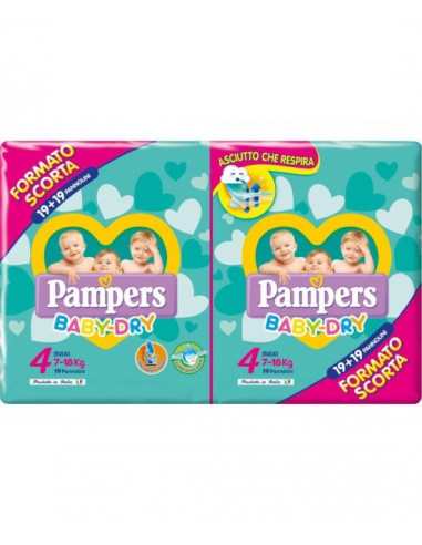 PAMPERS BABY DUO DWCT MAXI 38PEZZI