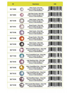 Bijoux 8123 cielo pois ra 10mm