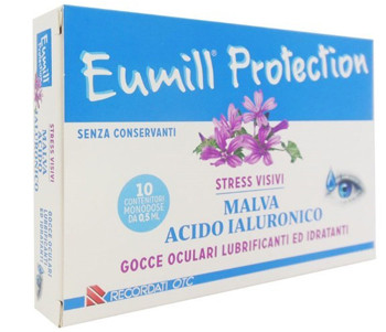 Recordati eumill protection gocce oculari 10flaconi monodose 0,5ml