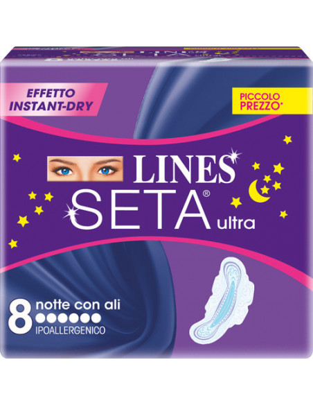 Lines seta ultra notte 8pz