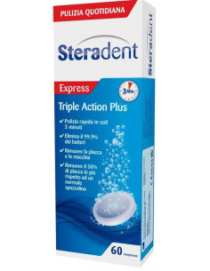 Steradent tripla action plus 60 compresse