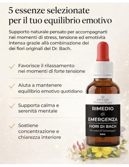 Fiori di Bach Gocce Rimedio di Emergenza 50ml