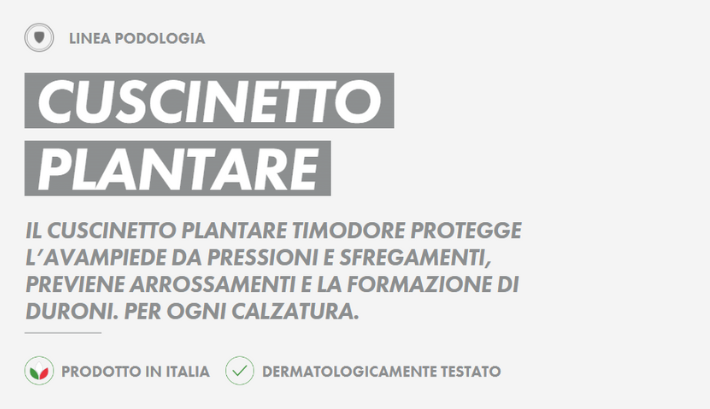 timodore cuscinetto plantare